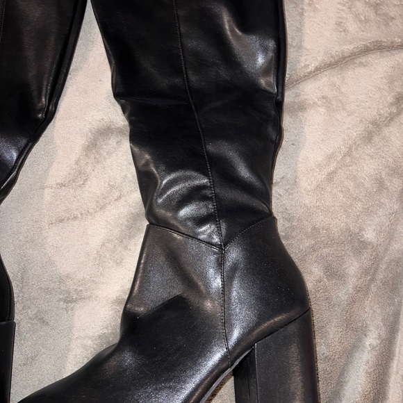 Torrid tall black extended (wide) calf black boots - Picture 5 of 8
